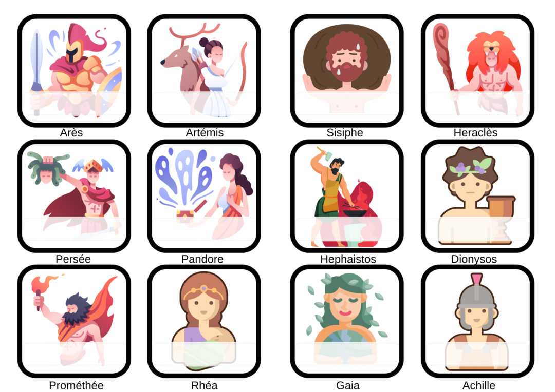 Affichage de classe Mythologie - Maîtresse Hérisson